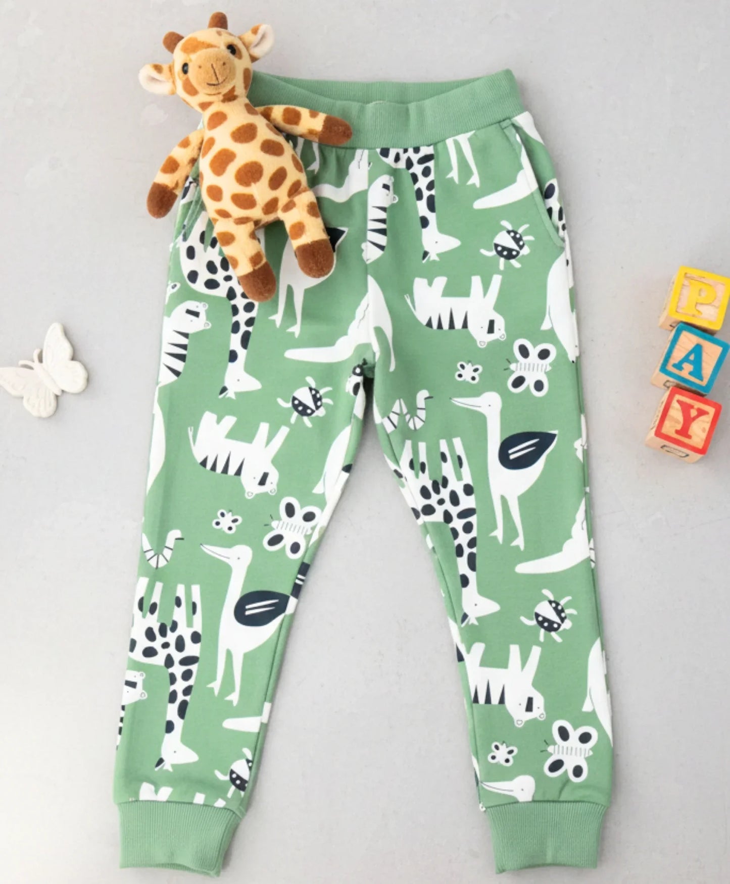 ANIMAL GREEN FLEECE BOYS JOGGER - GREEN