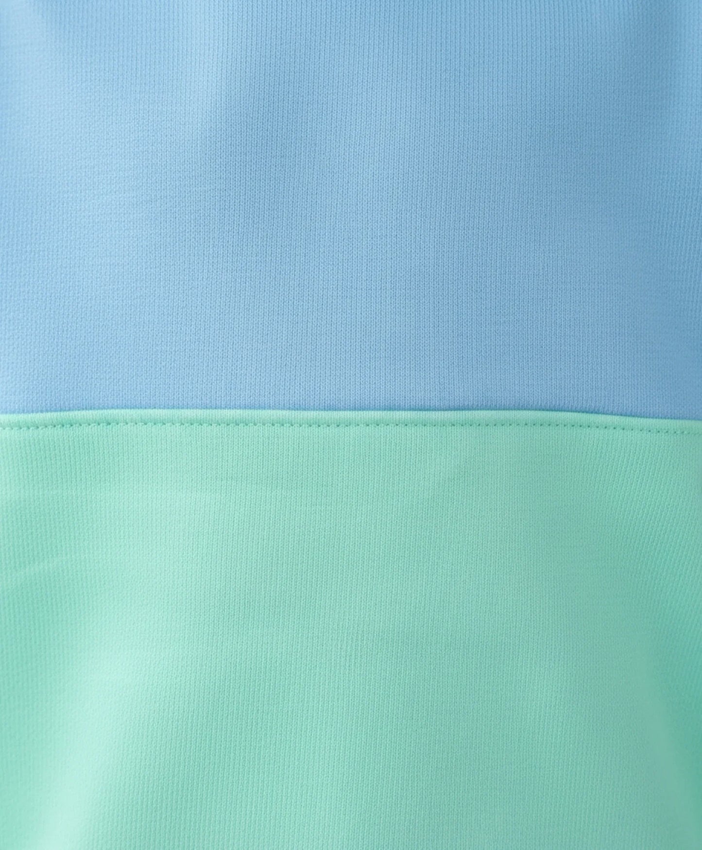 BLUE GREEN COLOR BLOCK BOYS FLEECE SWEATSHIRT - BLUE/GREEN