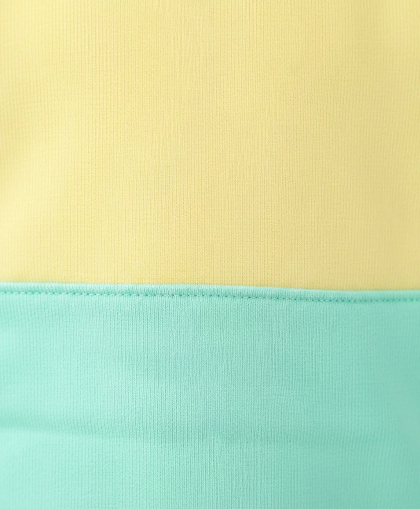 YELLOW GREEN COLOR BLOCK BOYS FLEECE SWEATSHIRT - YELLOW/GREEN