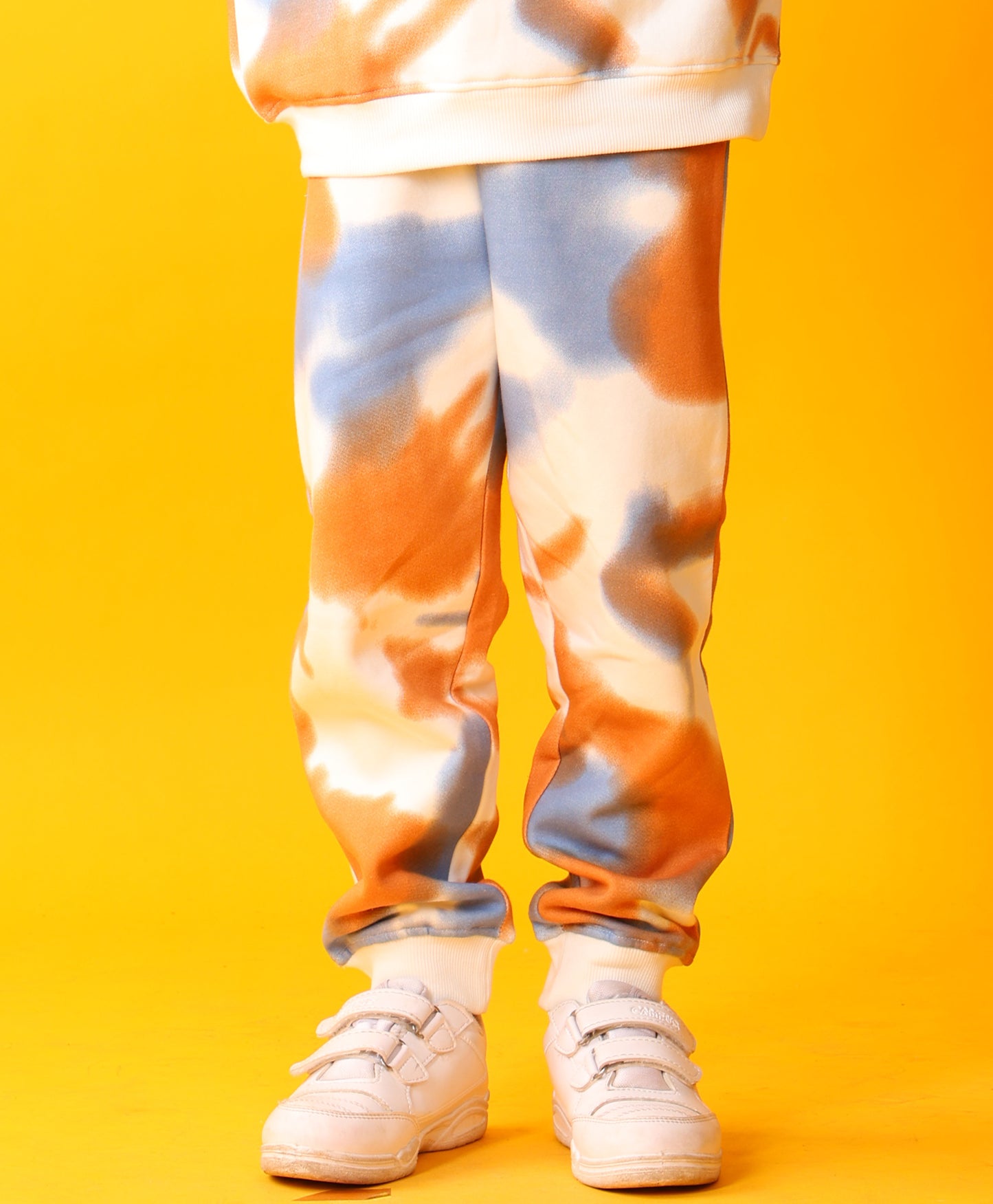 TIE DYE BROWN BOYS FLEECE JOGGER - BROWN