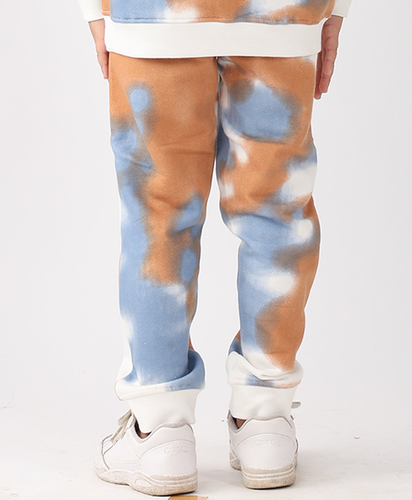 TIE DYE BROWN BOYS FLEECE JOGGER - BROWN