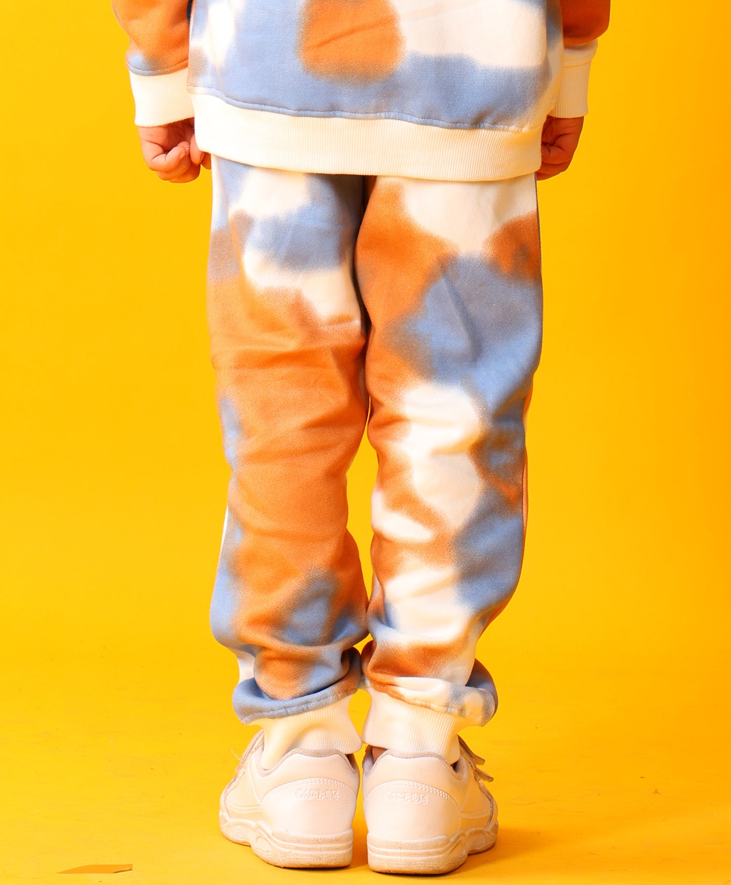 TIE DYE BROWN BOYS FLEECE JOGGER - BROWN