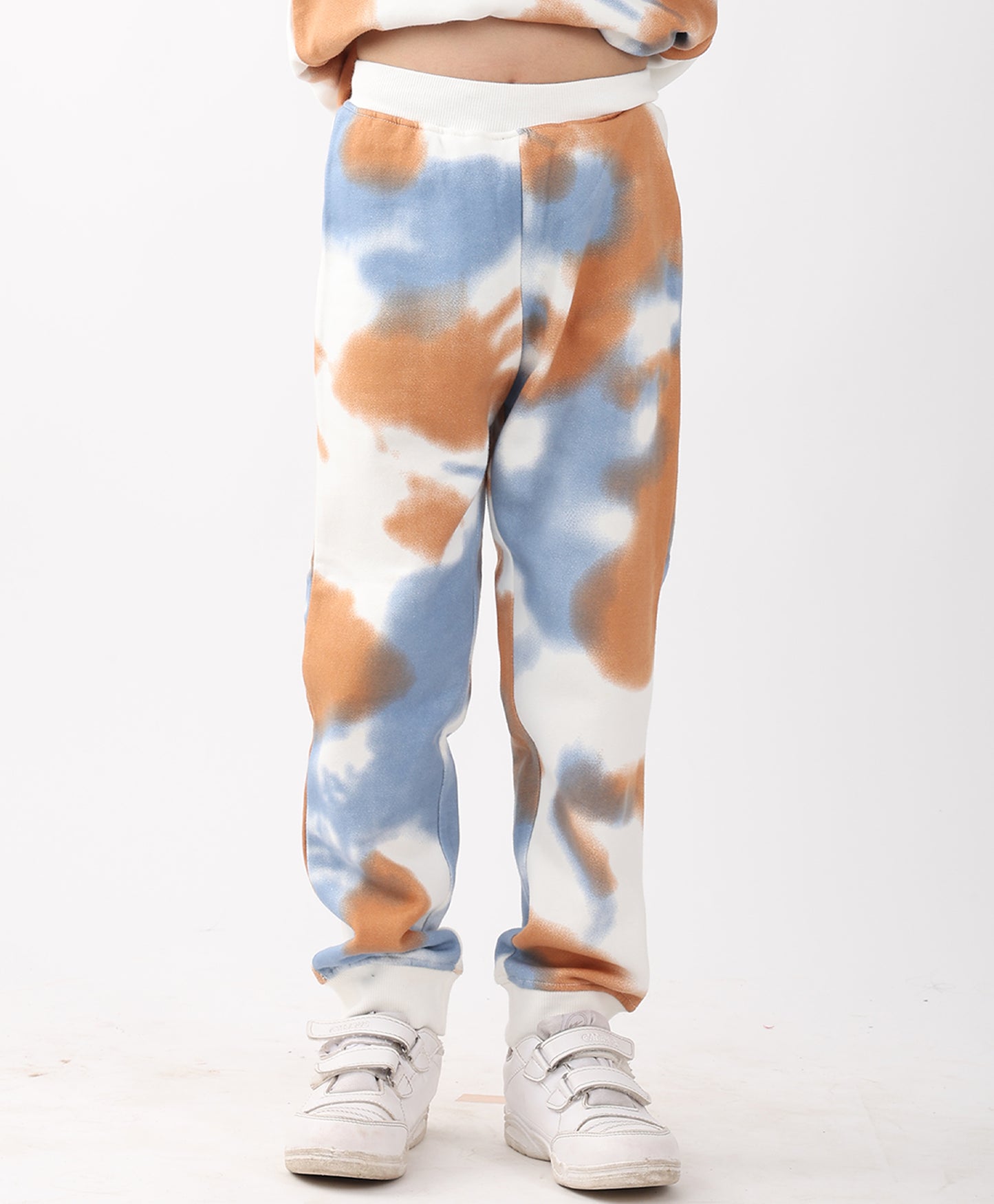 TIE DYE BROWN BOYS FLEECE JOGGER - BROWN