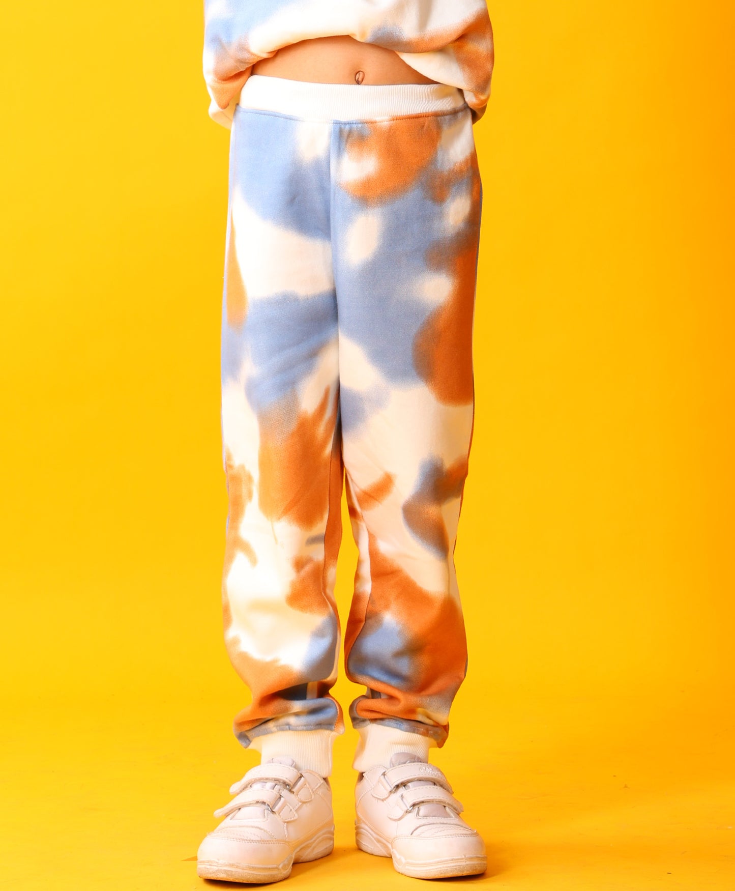 TIE DYE BROWN BOYS FLEECE JOGGER - BROWN
