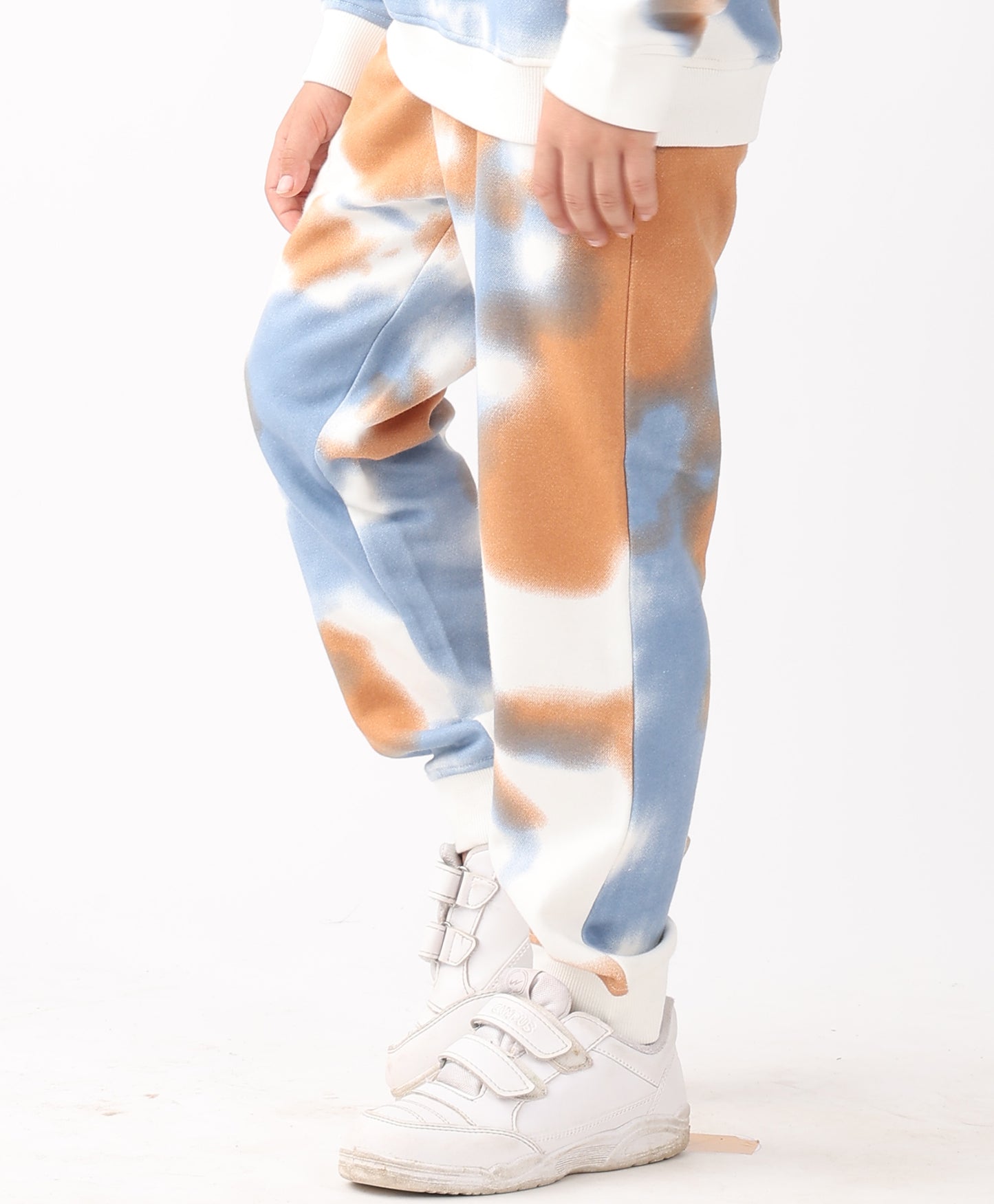 TIE DYE BROWN BOYS FLEECE JOGGER - BROWN