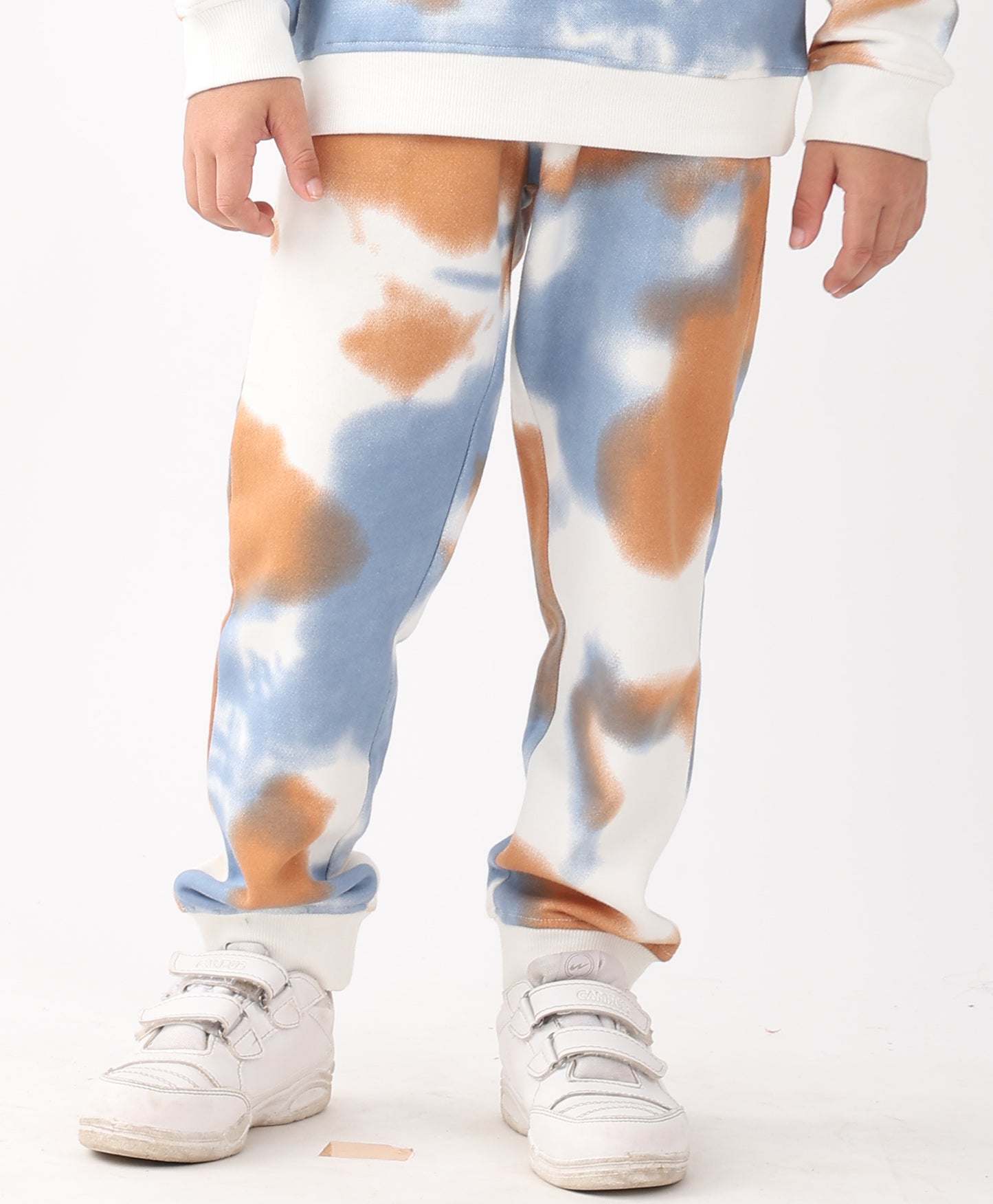TIE DYE BROWN BOYS FLEECE JOGGER - BROWN