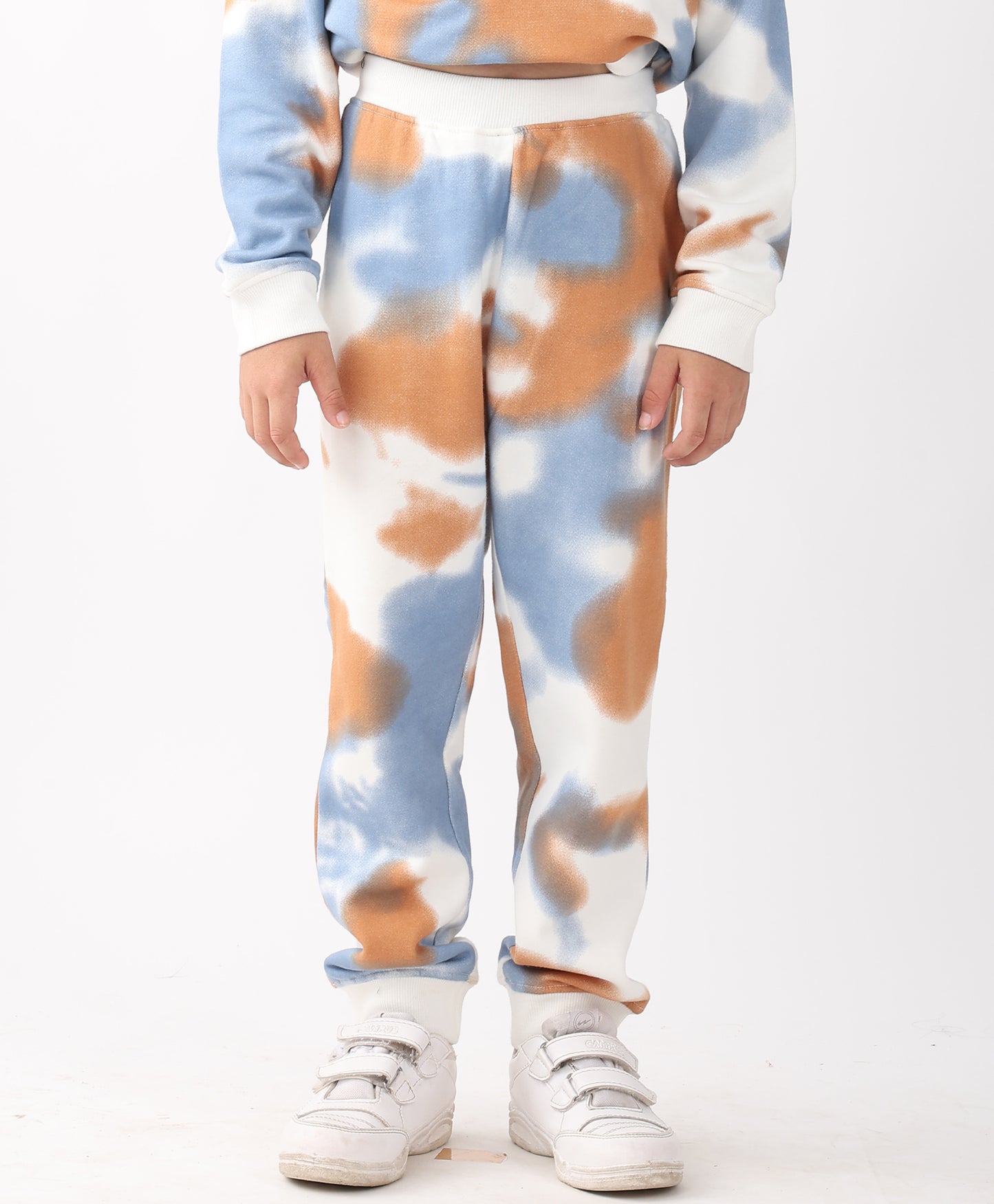 TIE DYE BROWN BOYS FLEECE JOGGER - BROWN