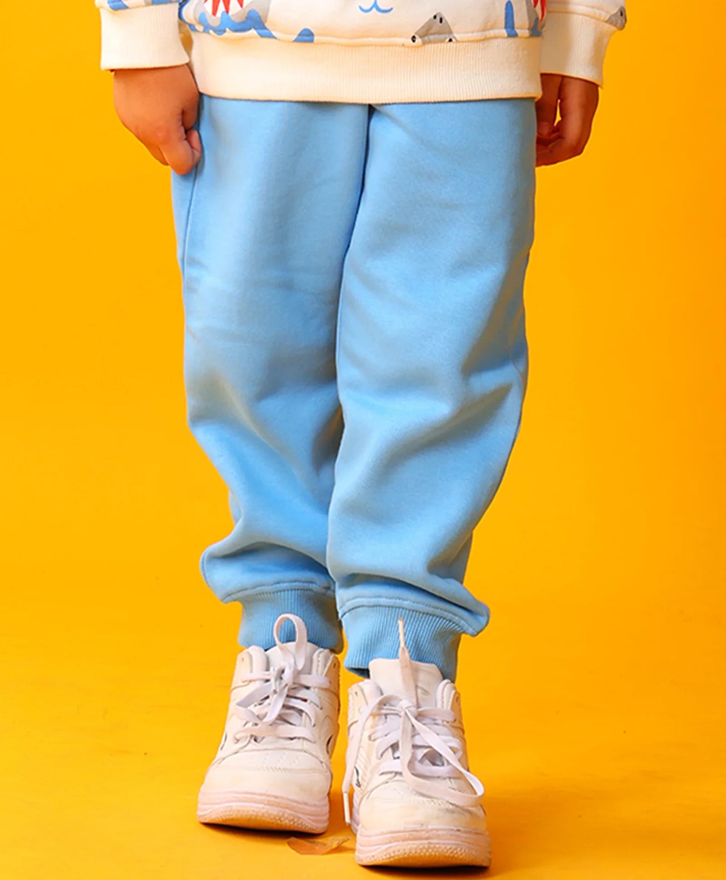 BLUE FLEECE BOYS JOGGER - BLUE