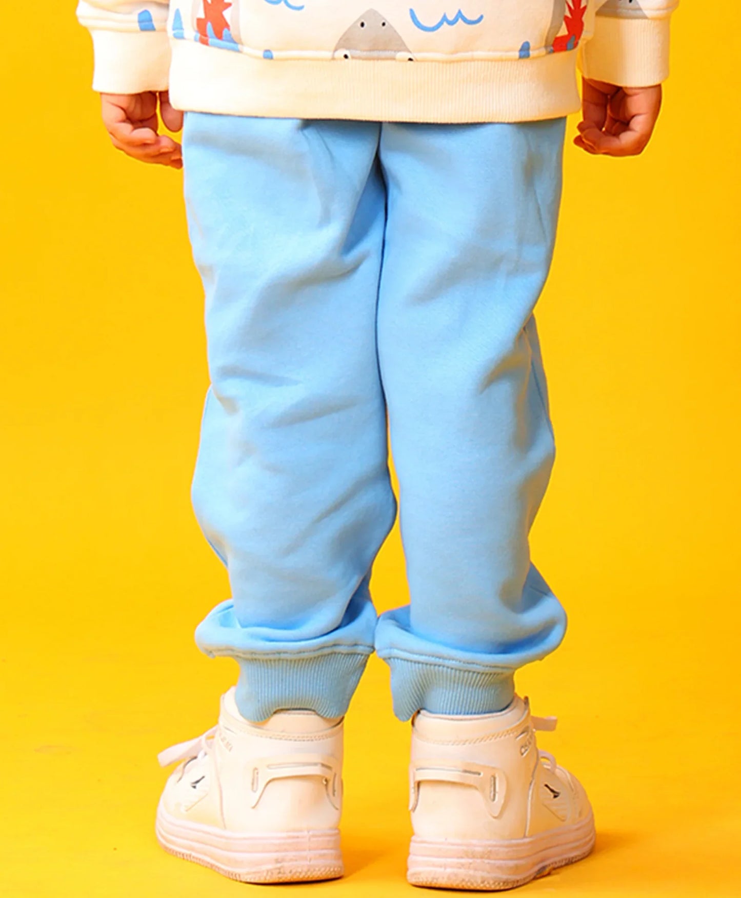 BLUE FLEECE BOYS JOGGER - BLUE