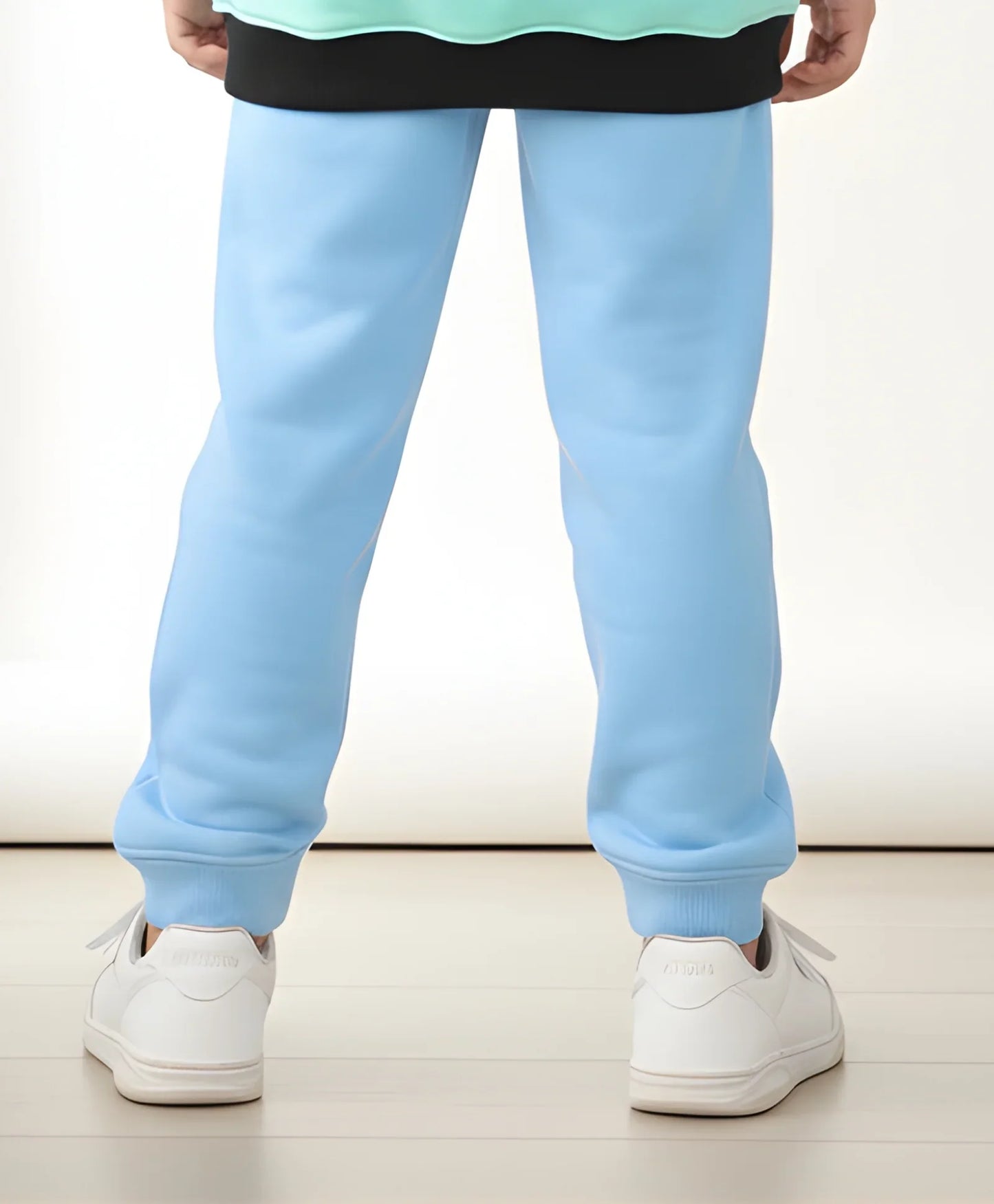 BLUE FLEECE BOYS JOGGER - BLUE