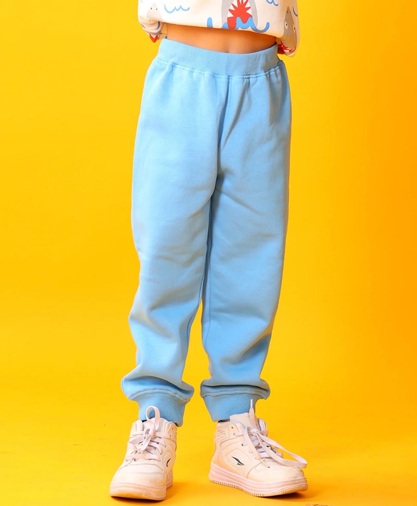 BLUE FLEECE BOYS JOGGER - BLUE
