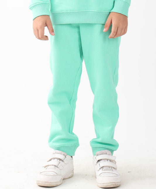 GREEN FLEECE BOYS JOGGER - GREEN
