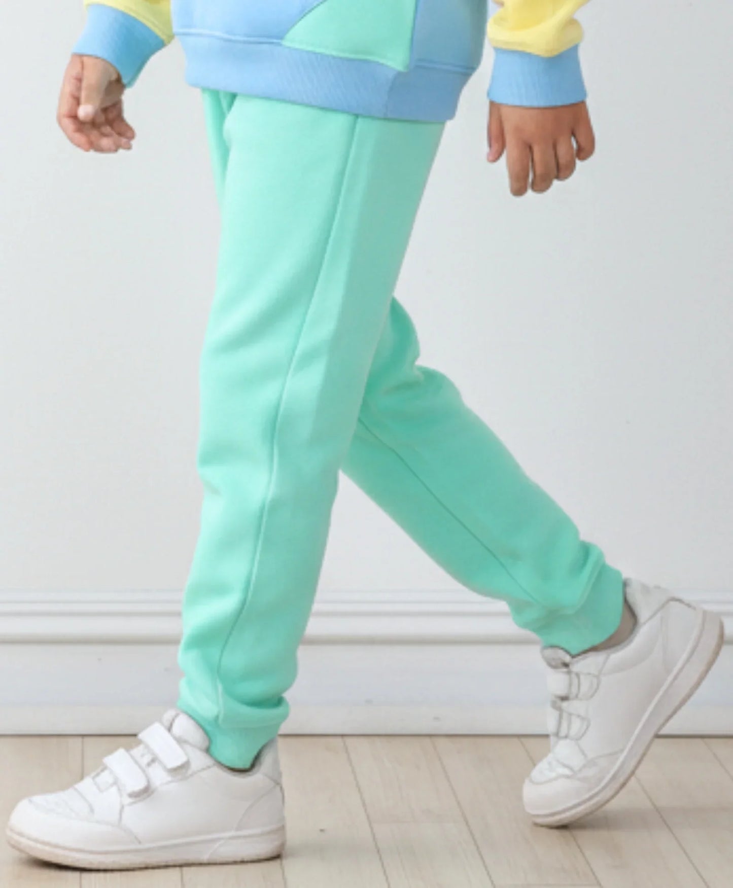 GREEN FLEECE BOYS JOGGER - GREEN