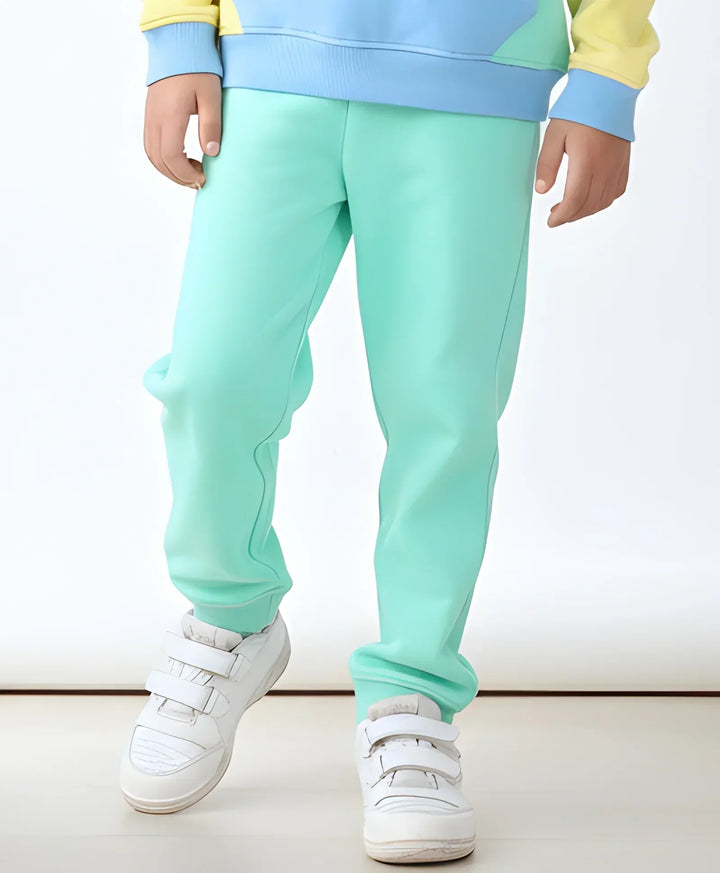 GREEN FLEECE BOYS JOGGER - GREEN - Anthrilo 