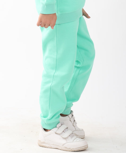 GREEN FLEECE BOYS JOGGER - GREEN