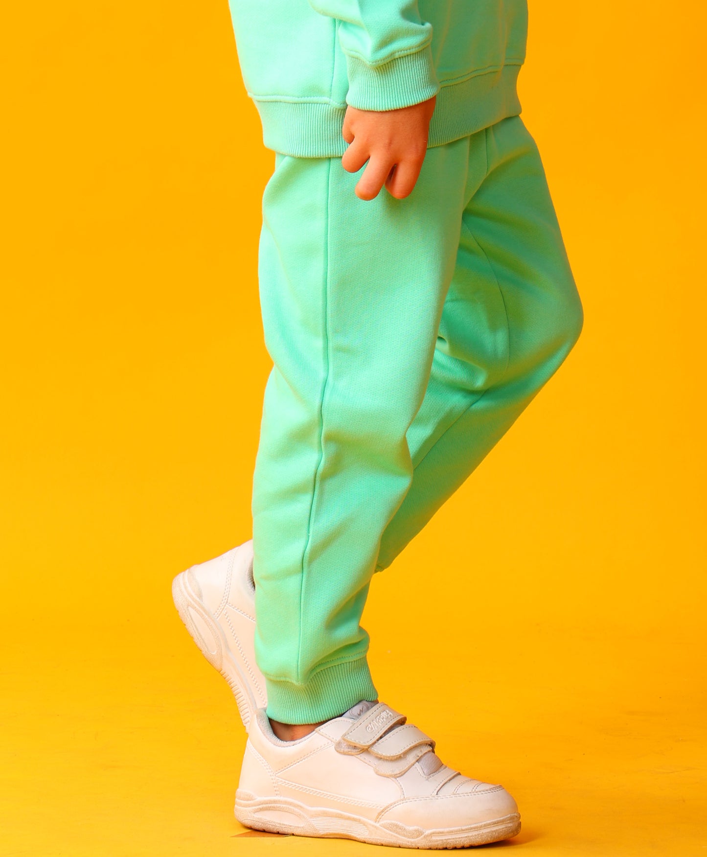 GREEN FLEECE BOYS JOGGER - GREEN