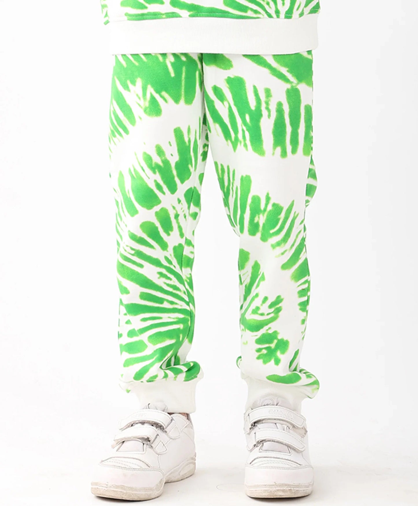 GREEN SWIRL BOYS FLEECE JOGGER - GREEN