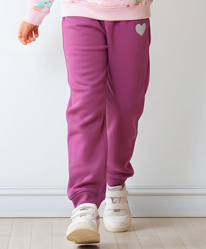 PURPLE HEART GIRLS FLEECE JOGGER - PURPLE