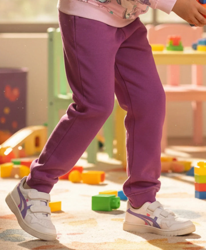 PURPLE HEART GIRLS FLEECE JOGGER - PURPLE