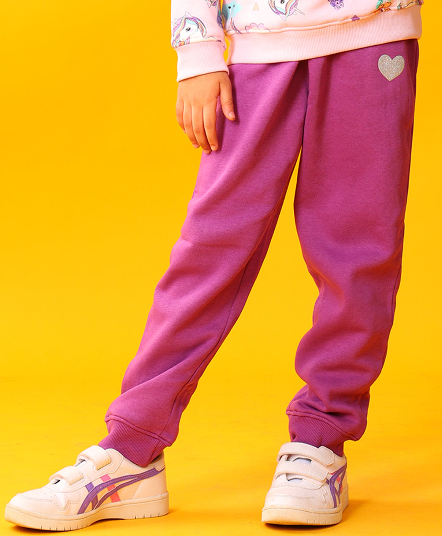 PURPLE HEART GIRLS FLEECE JOGGER - PURPLE