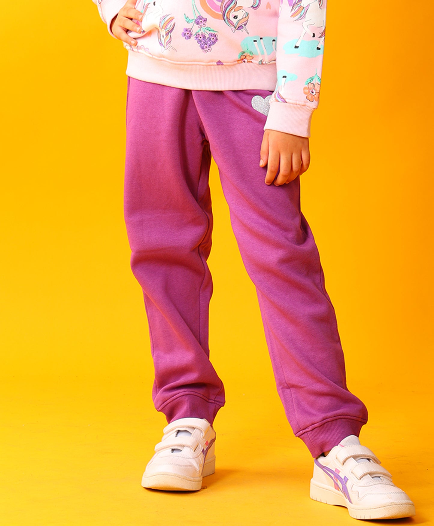 PURPLE HEART GIRLS FLEECE JOGGER - PURPLE