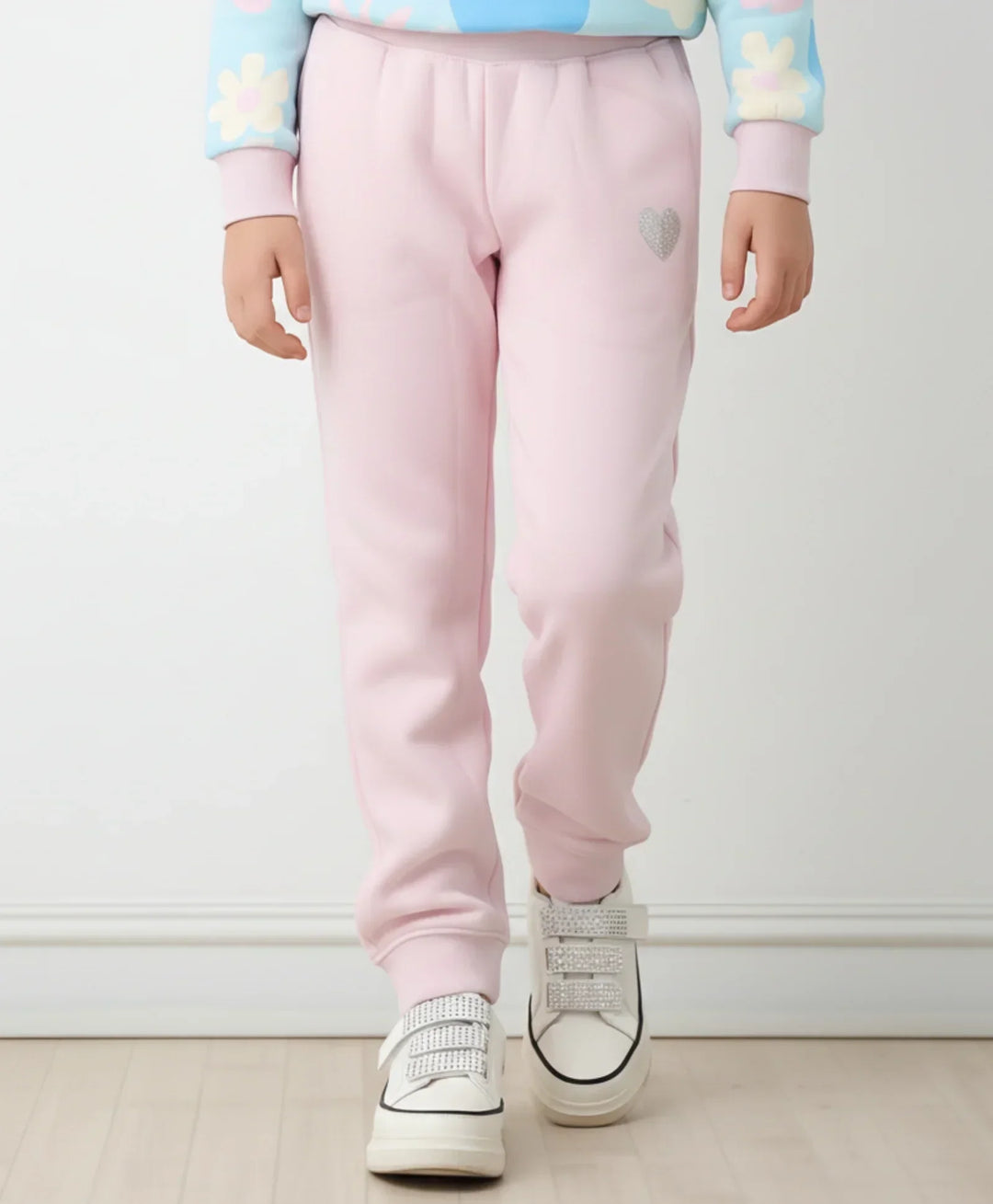 PINK WARM GIRLS FLEECE JOGGER - PINK - Anthrilo 