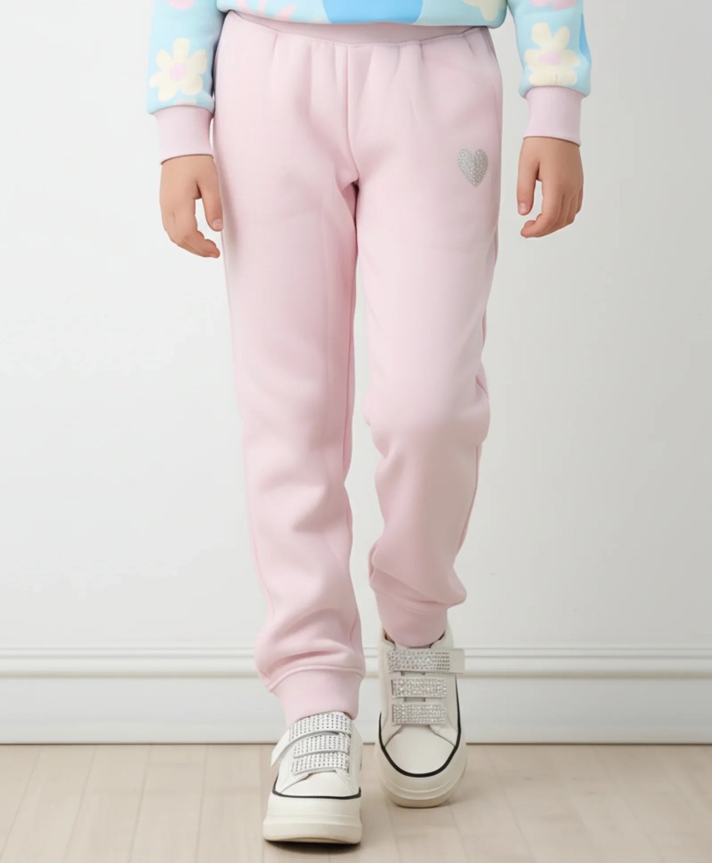 PINK WARM GIRLS FLEECE JOGGER - PINK