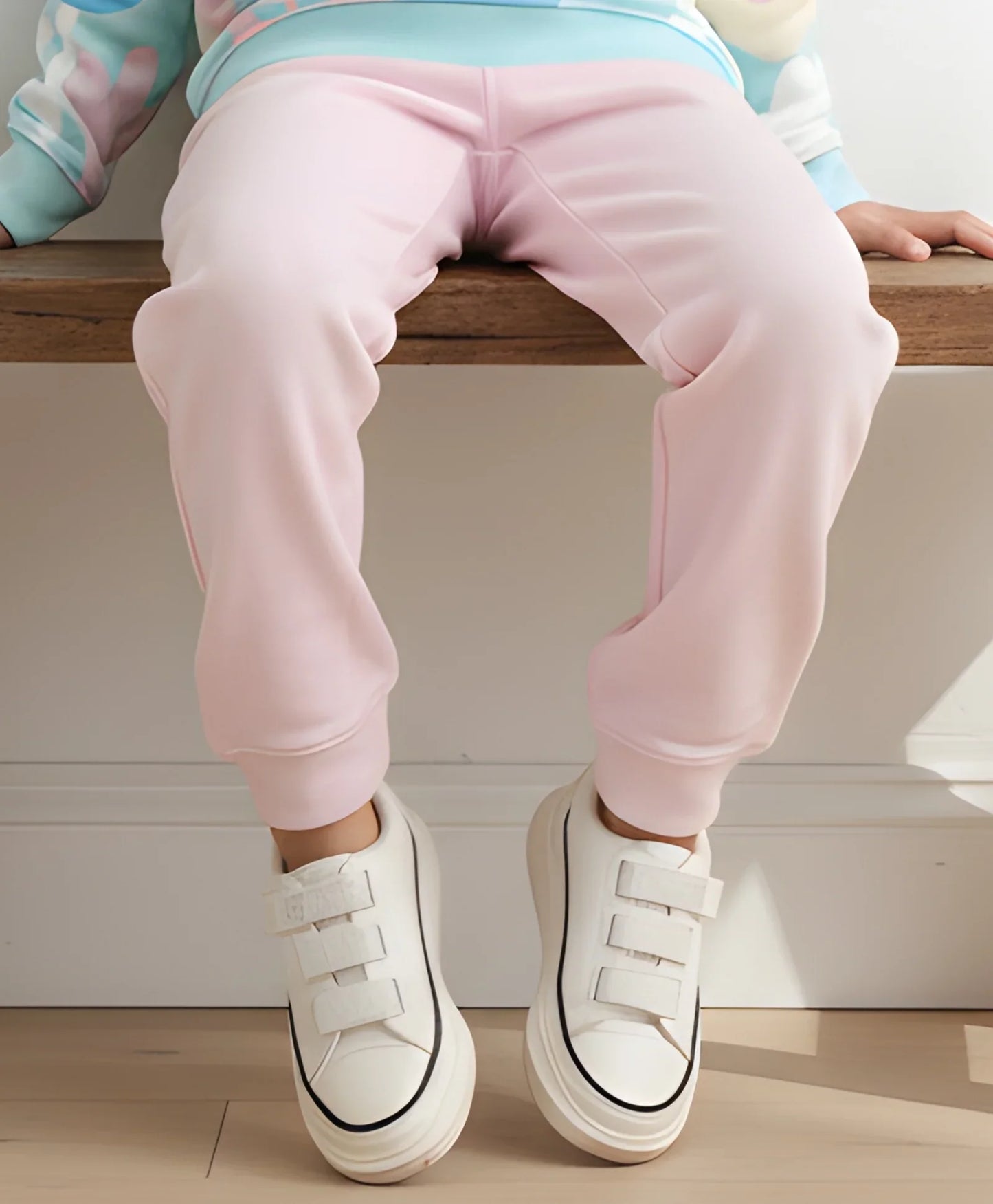 PINK WARM GIRLS FLEECE JOGGER - PINK