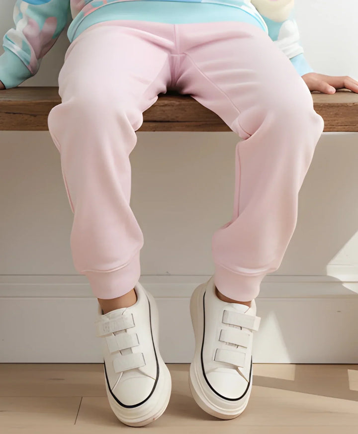 PINK WARM GIRLS FLEECE JOGGER - PINK - Anthrilo 
