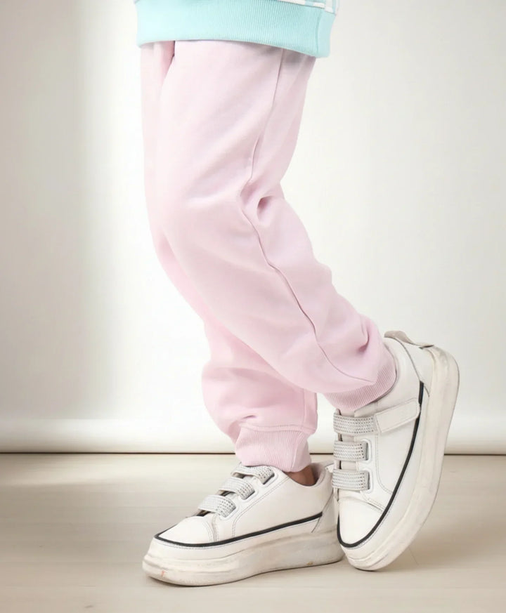 PINK WARM GIRLS FLEECE JOGGER - PINK - Anthrilo 