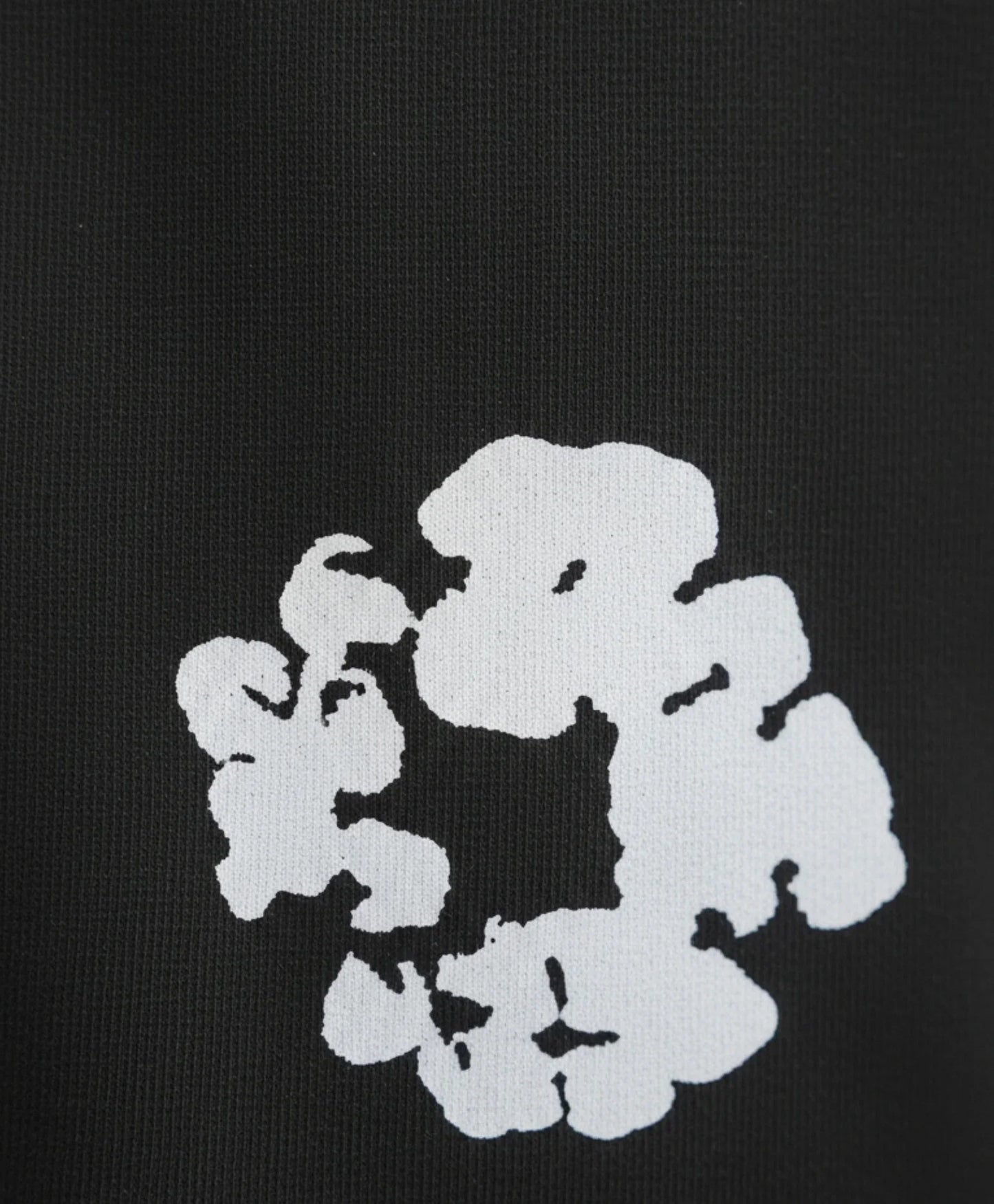 POP BLACK & WHITE GIRLS FLEECE SWEATSHIRT JOGGER WINTER SET - BLACK