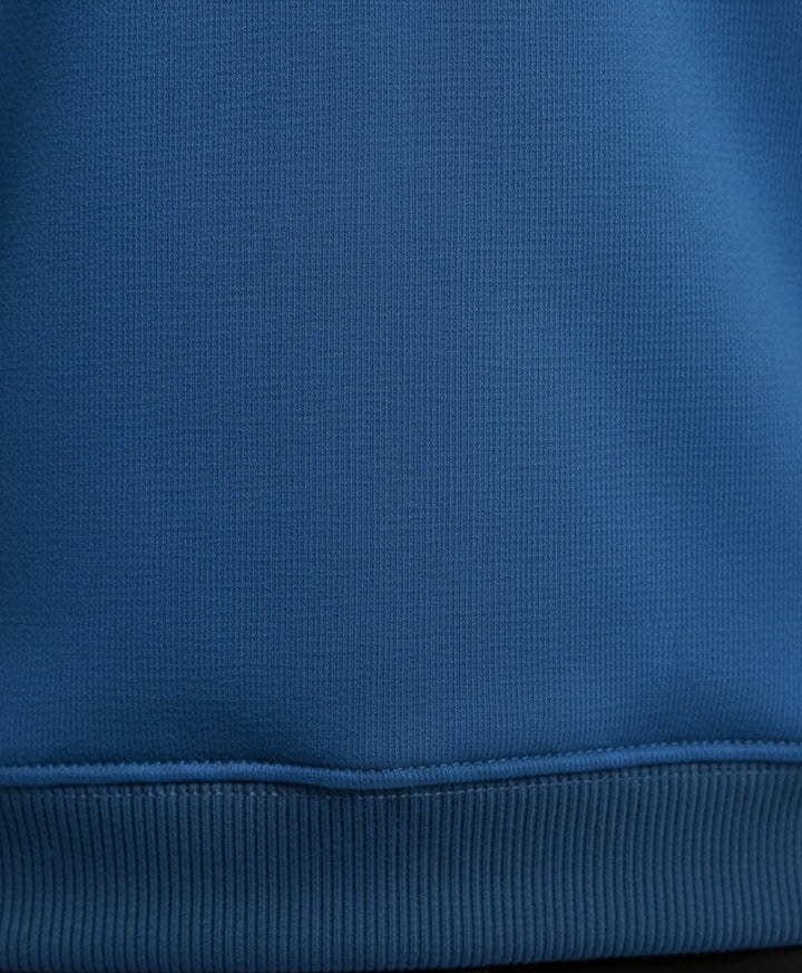 BLUE MELANGE BOYS SWEATSHIRT BLACK FLEECE JOGGER SET  - BLUE/BLACK - Anthrilo 