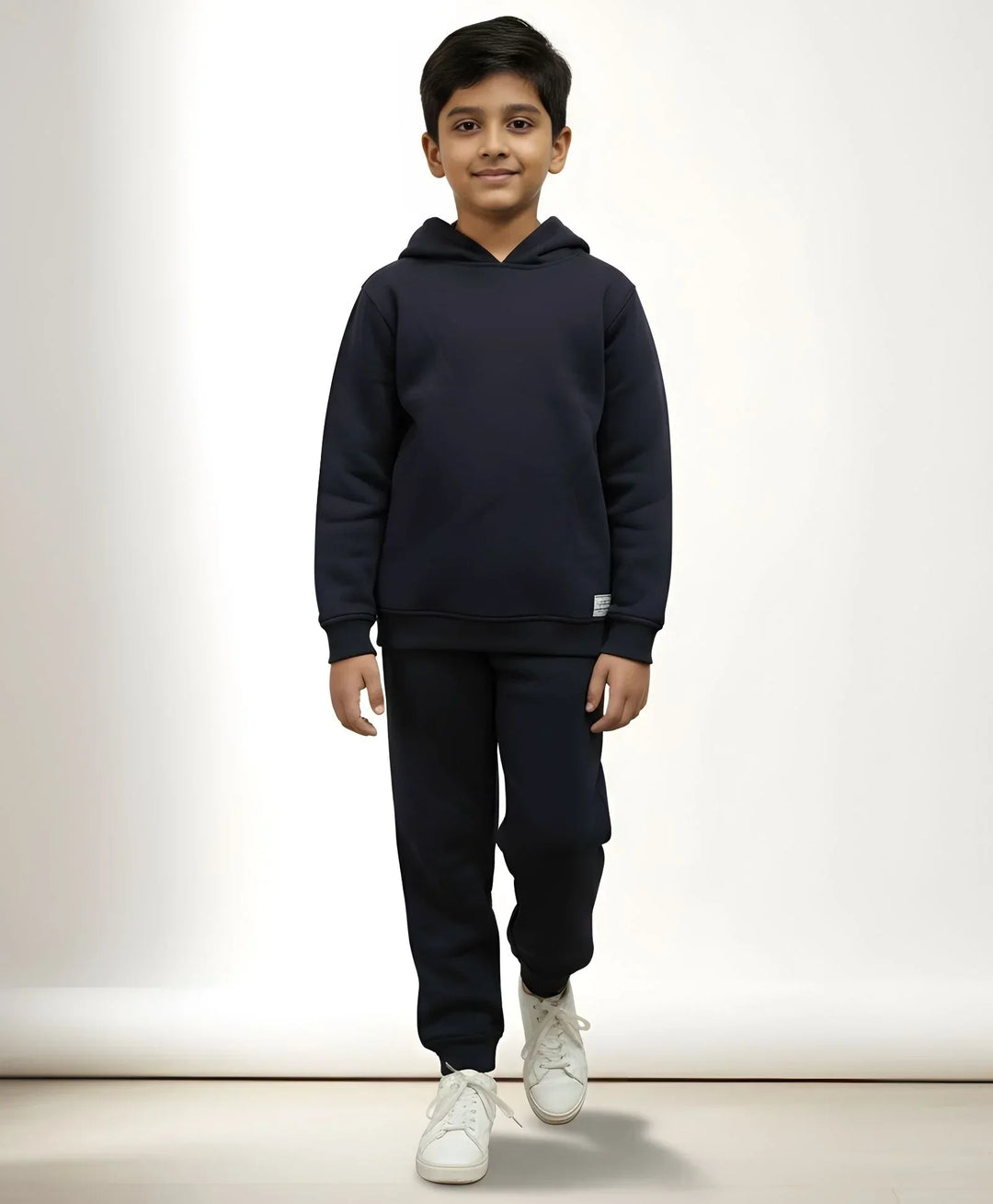 UNBOUND ESSENTIALS FLEECE HOODIE JOGGER SET - NAVY - Anthrilo 