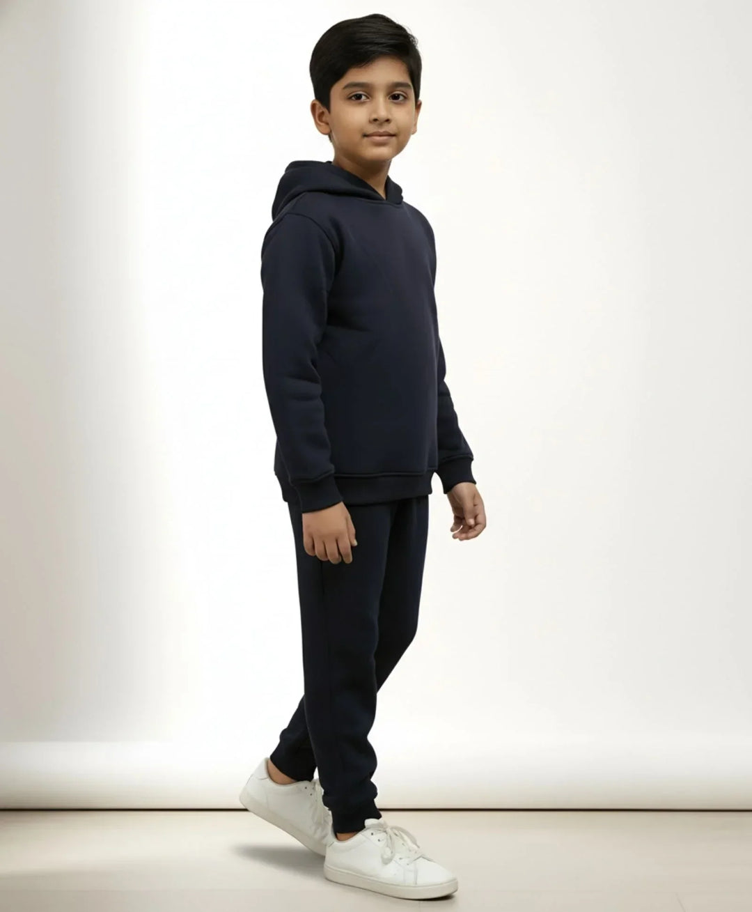 UNBOUND ESSENTIALS FLEECE HOODIE JOGGER SET - NAVY - Anthrilo 