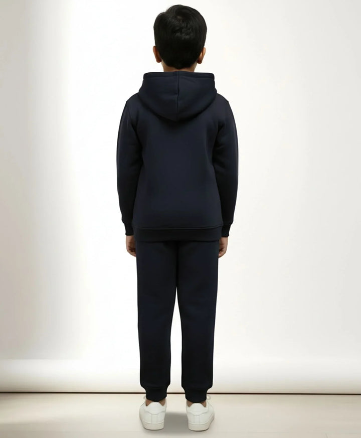 UNBOUND ESSENTIALS FLEECE HOODIE JOGGER SET - NAVY - Anthrilo 