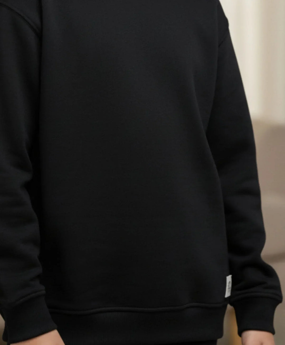 REBEL ESSENTIALS GIRLS FLEECE HOODIE JOGGER SET - BLACK - Anthrilo 