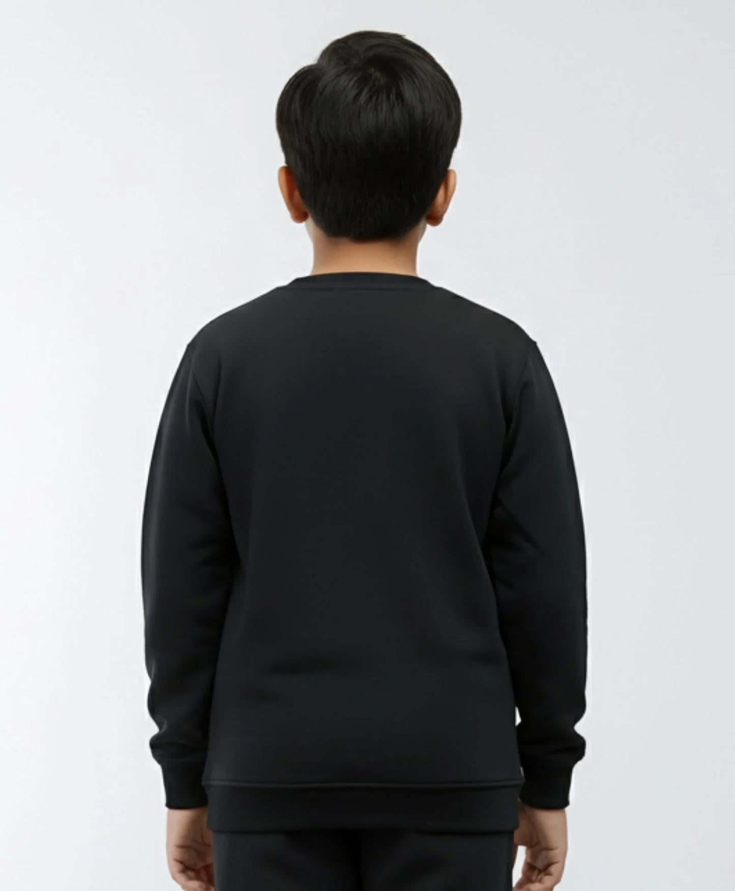 REBEL ESSENTIALS BOYS FLEECE SWEATSHIRT - BLACK