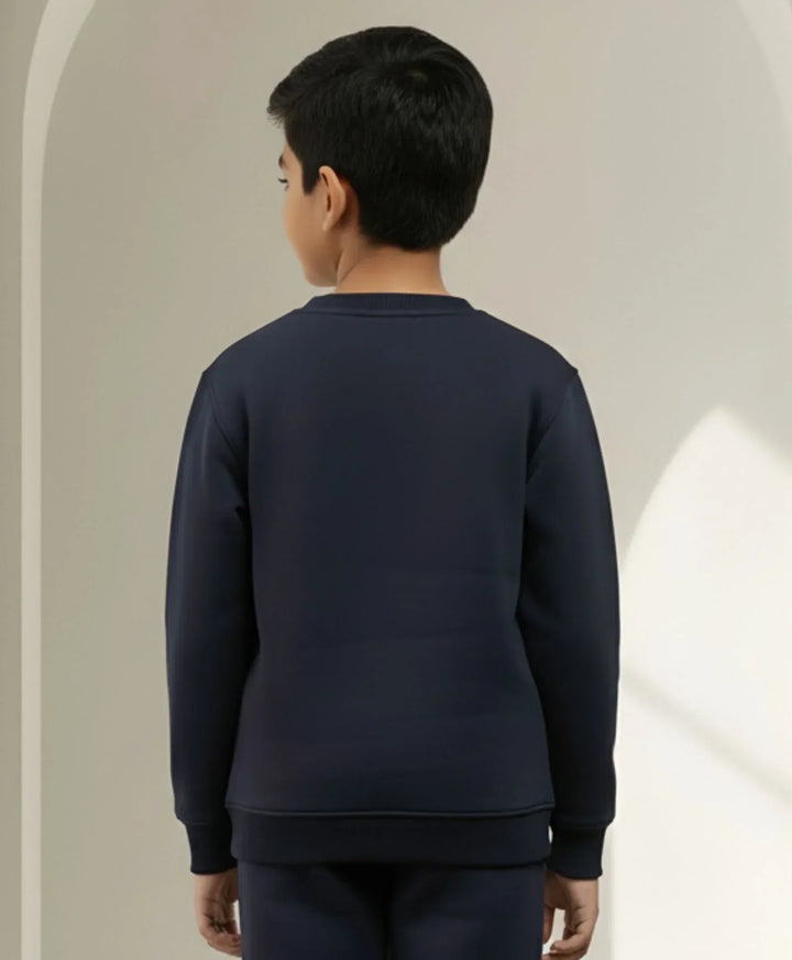 UNBOUND ESSENTIALS BOYS FLEECE SWEATSHIRT - NAVY - Anthrilo 