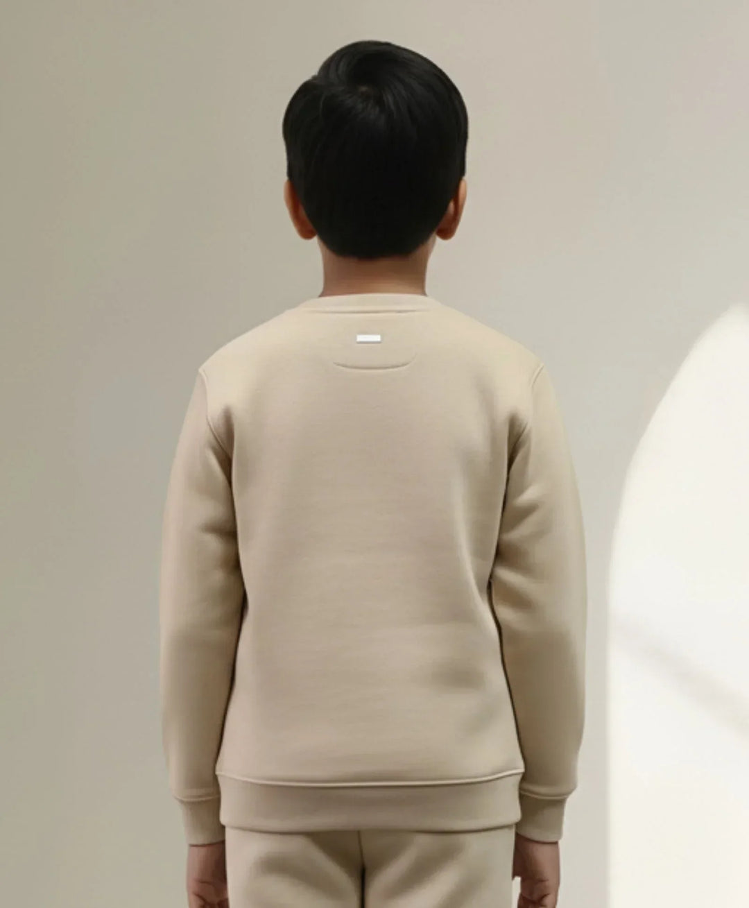 NEW ESSENTIALS BOYS FLEECE SWEATSHIRT - BEIGE - Anthrilo 
