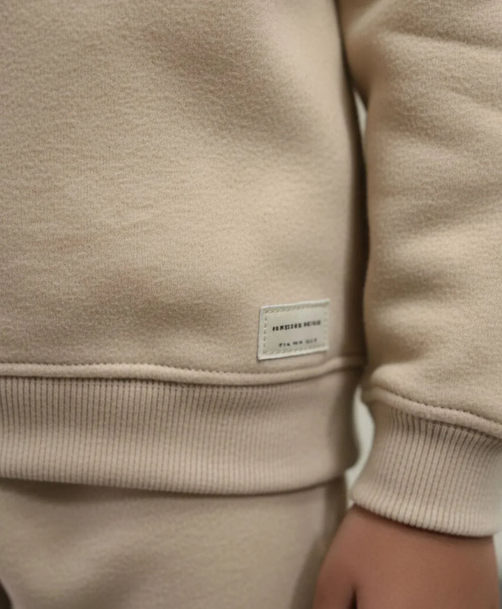 NEW ESSENTIALS BOYS FLEECE SWEATSHIRT - BEIGE - Anthrilo 
