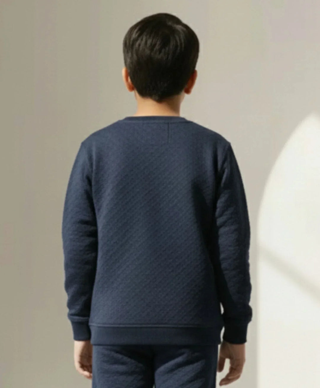 MINIMAL ESSENTIALS BOYS FLEECE SWEATSHIRT - NAVY - Anthrilo 