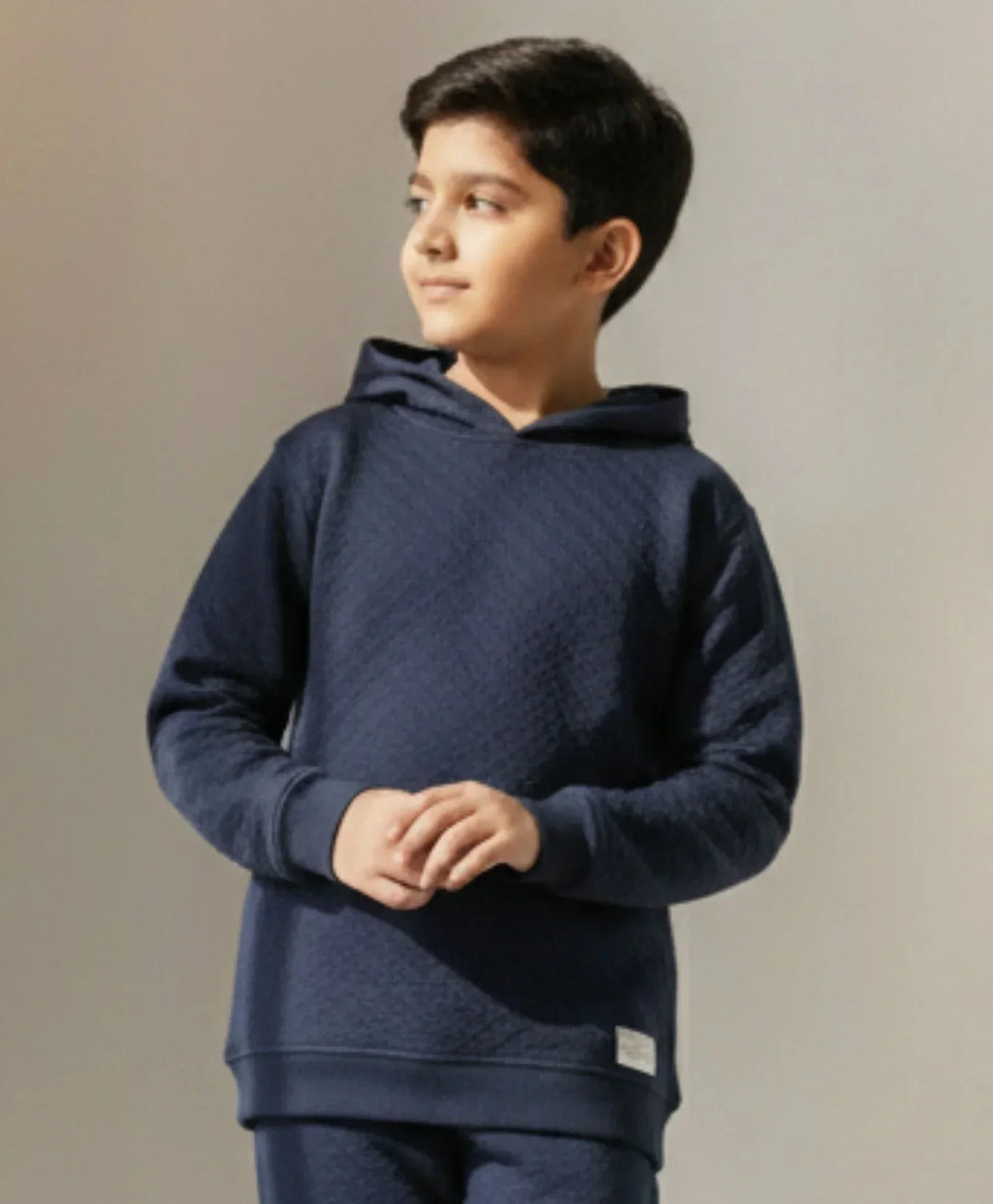 MINIMAL ESSENTIALS BOYS FLEECE HOODIE - NAVY - Anthrilo 