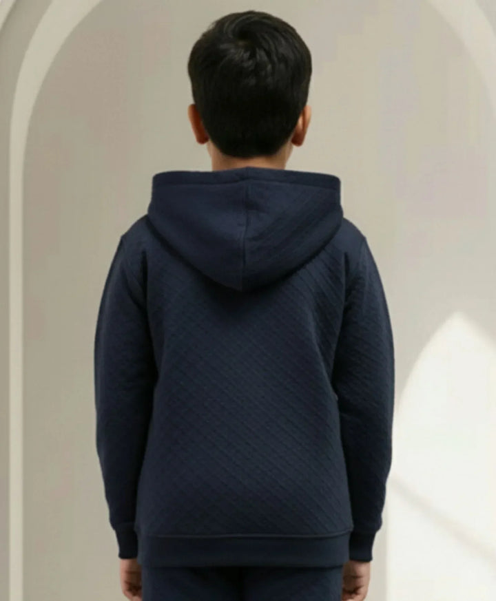 MINIMAL ESSENTIALS BOYS FLEECE HOODIE - NAVY - Anthrilo 