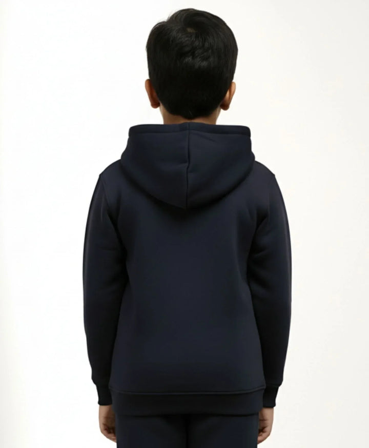 UNBOUND ESSENTIALS BOYS FLEECE HOODIE - NAVY - Anthrilo 