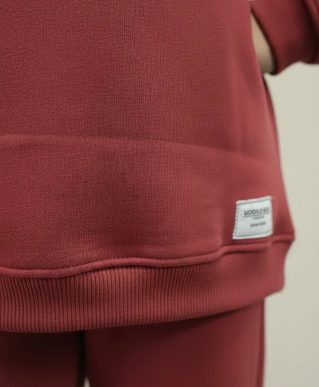 BEYOND BASIC GIRLS FLEECE HOODIE - WINE - Anthrilo 