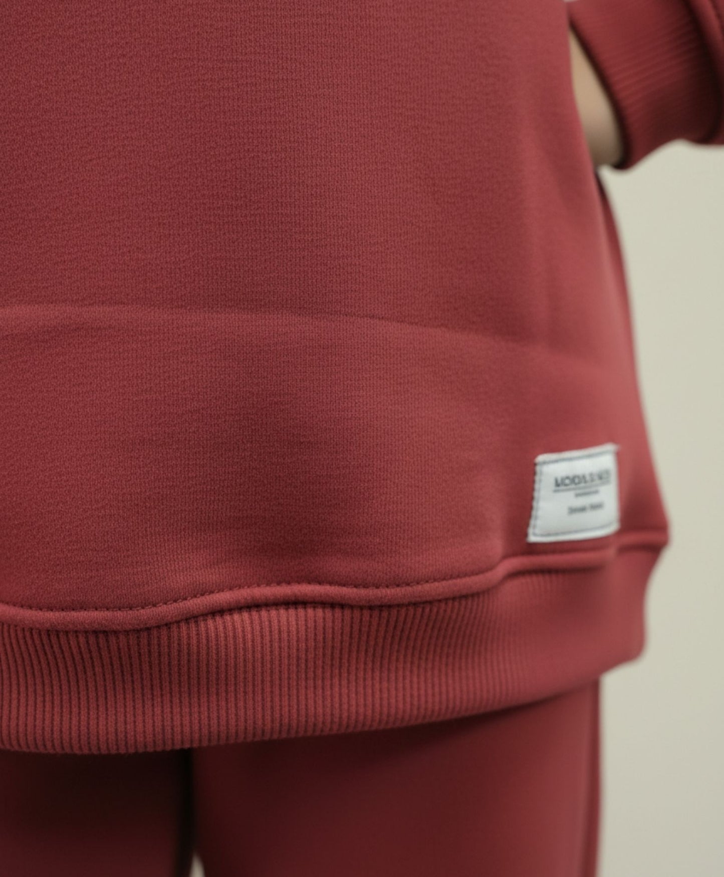 BEYOND BASIC GIRLS FLEECE HOODIE - WINE