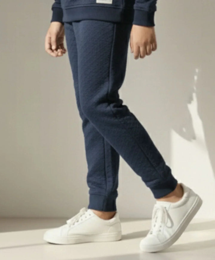 MINIMAL ESSENTIALS GIRLS FLEECE JOGGER - NAVY - Anthrilo 