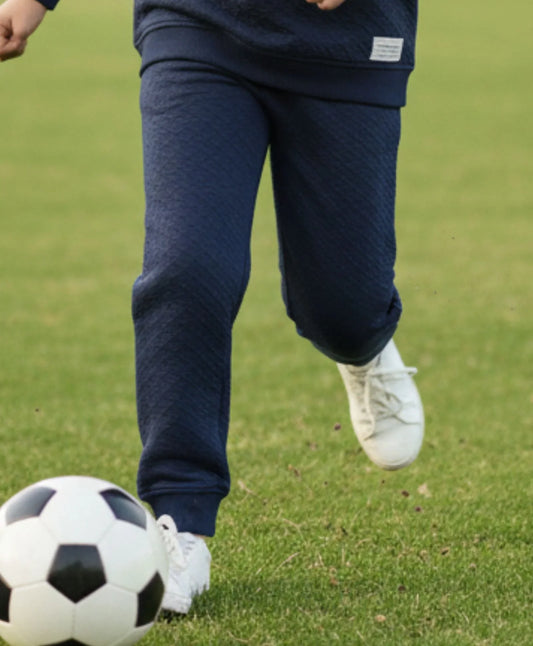 MINIMAL ESSENTIALS GIRLS FLEECE JOGGER - NAVY