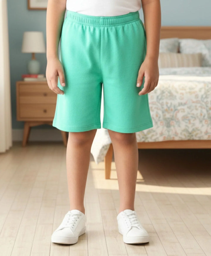 Biscay Green Summer Boys Shorts - Green