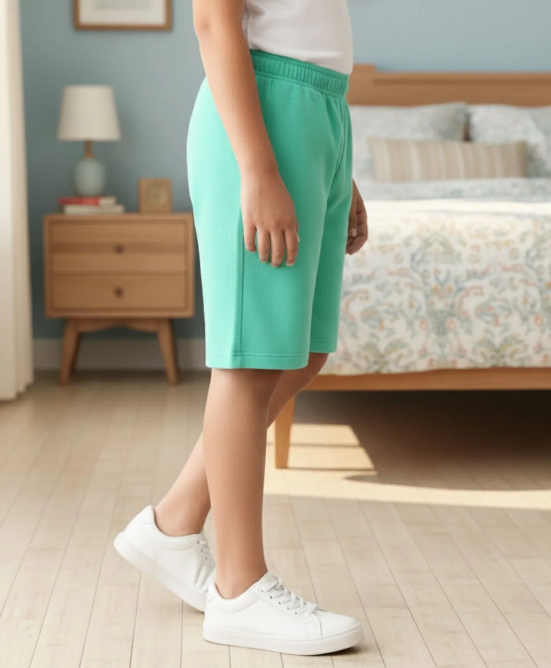 Biscay Green Summer Boys Shorts - Green